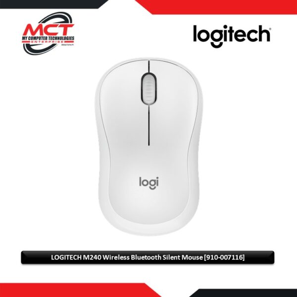 LOGITECH M240 Wireless Bluetooth Silent Mouse Off-White [910-007116]