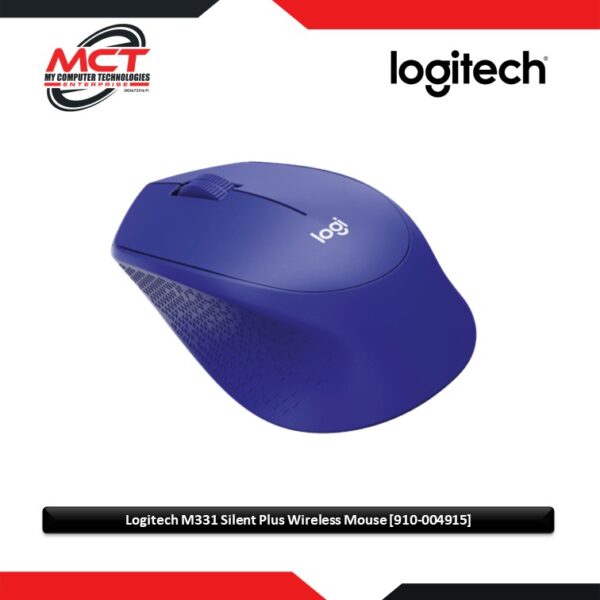 Logitech M331 Silent Plus Wireless Mouse Blue [910-004915]