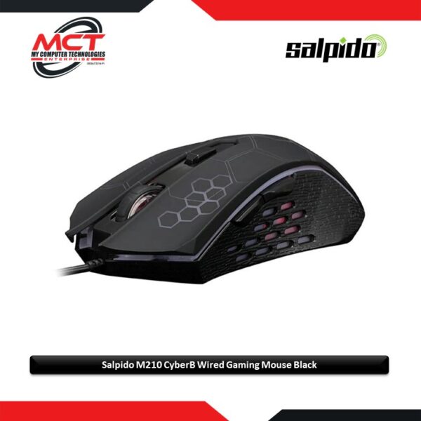 Salpido M210 CyberB Wired Gaming Mouse Black