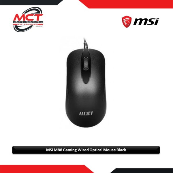 MSI M88 Gaming Wired Optical Mouse Black