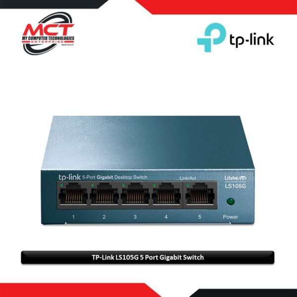 TP Link LS105G 5-Port 10/100/1000Mbps Desktop Network Switch