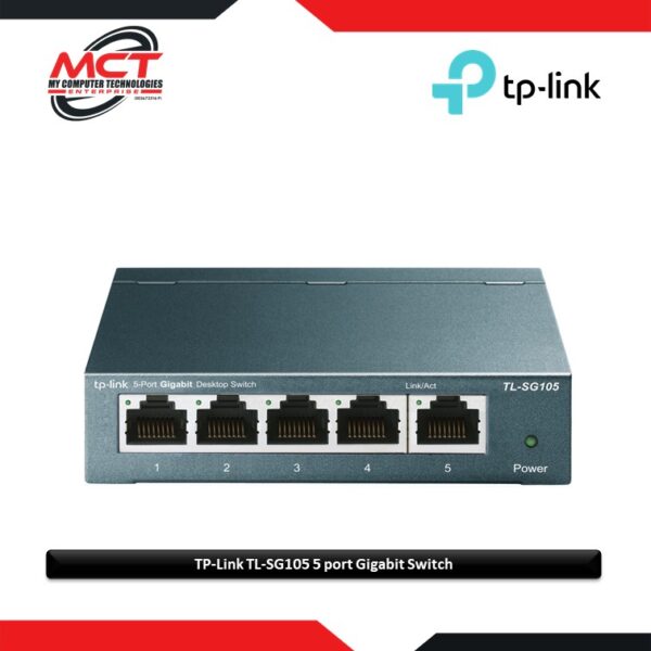 TP Link TL-SG105 5-Port 10/100/1000Mbps Desktop Switch