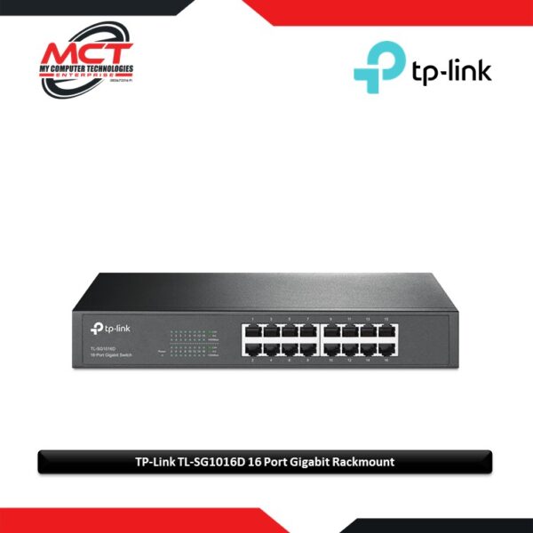 TP-Link TL-SG1016D 16-Port Gigabit Desktop/Rackmount Switch