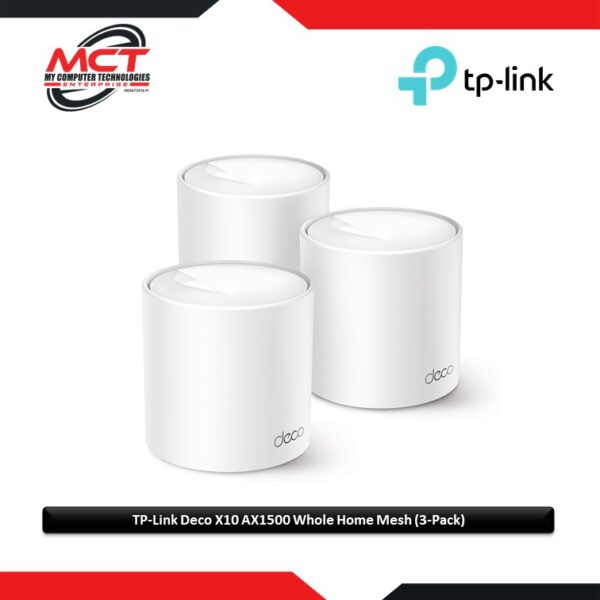 TP-Link Deco X10 AX1500 Whole Home Mesh Wi-Fi 6 System (3-Pack)