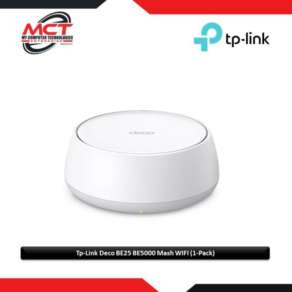 TP-Link Deco BE25 BE5000 Dual-Band WiFi 7 Mesh Router (1-Pack)