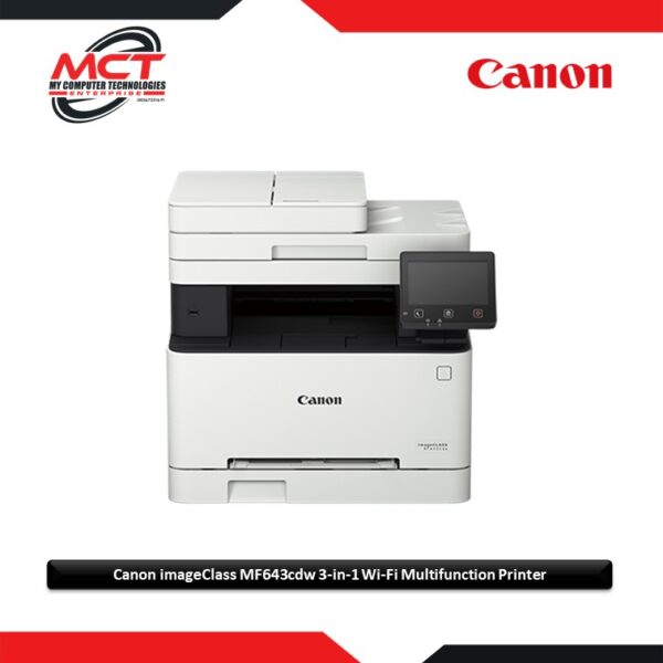 Canon imageClass MF643cdw 3-in-1 Wi-Fi Multifunction Color Printer