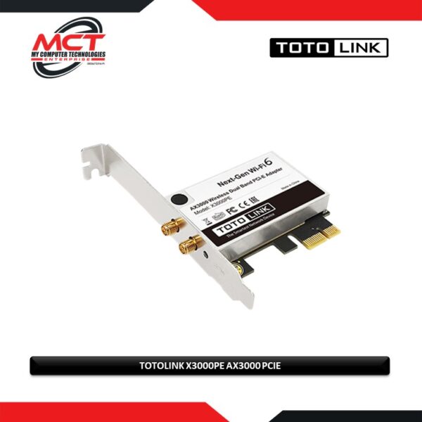 Totolink X3000PE AX3000 WIreless Dual Band PCI-E Adapter