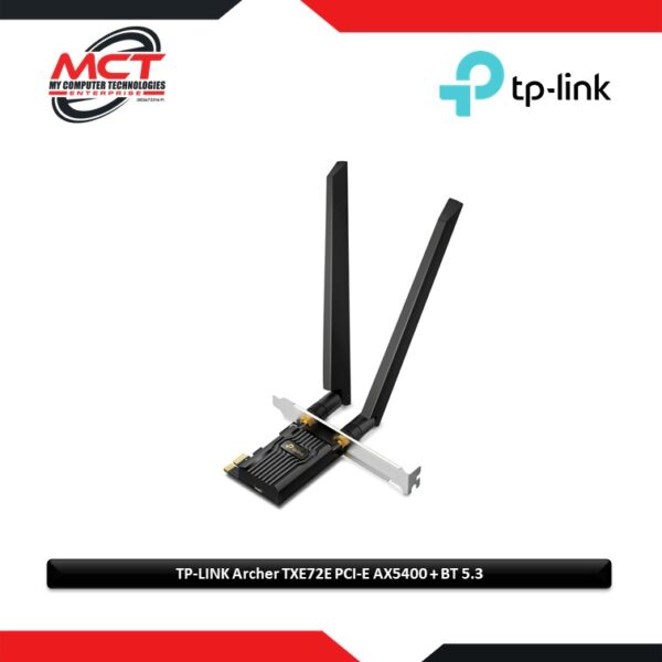TP-Link Archer TXE72E AXE5400 Wireless Tri-Band Wi-Fi 6E & Bluetooth 5.3 PCIe Adapter