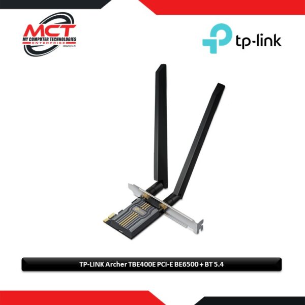TP-LINK Archer TBE400E BE6500 Wi-Fi 7 Bluetooth 5.4 PCIe Adapter