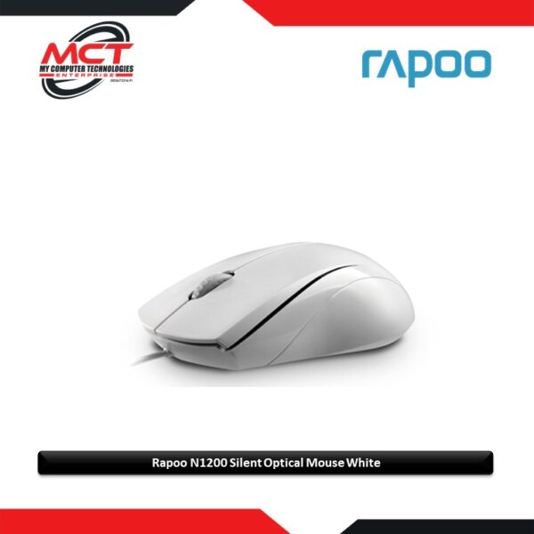 Rapoo N1200 1000 DPI Silent Optical Mouse White
