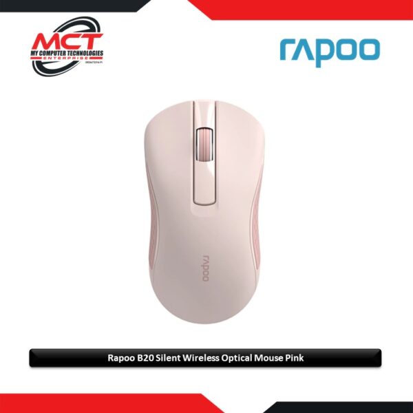 Rapoo B20 Silent Wireless Optical Mouse Pink