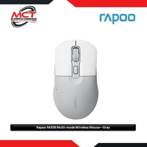 Rapoo M308 Ambidextrous Multi-mode Wireless Mouse – Gray