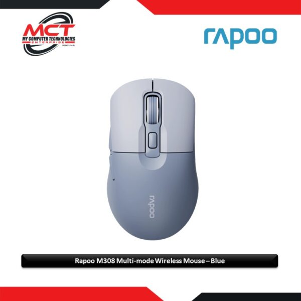 Rapoo M308 Ambidextrous Multi-mode Wireless Mouse – Blue