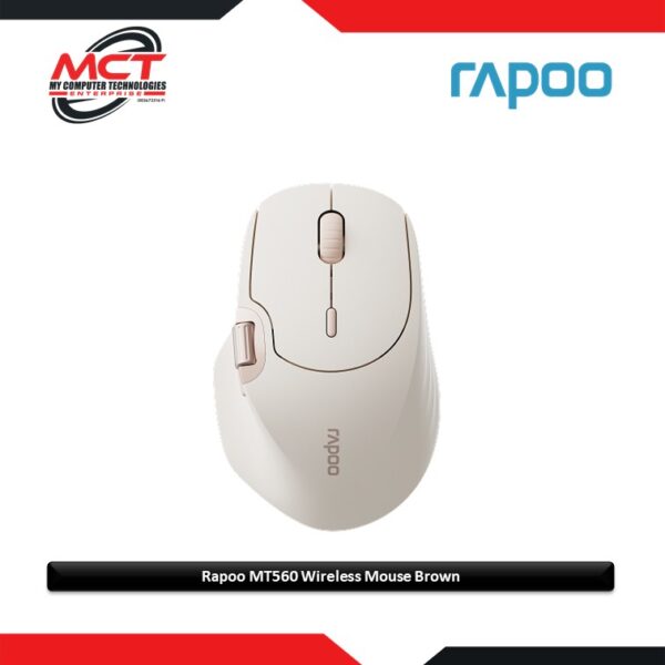 Rapoo MT560 Multi-mode Wireless Optical Mouse Brown