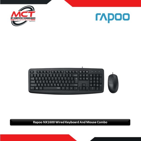 Rapoo NX1600 Wired Keyboard And Mouse Combo