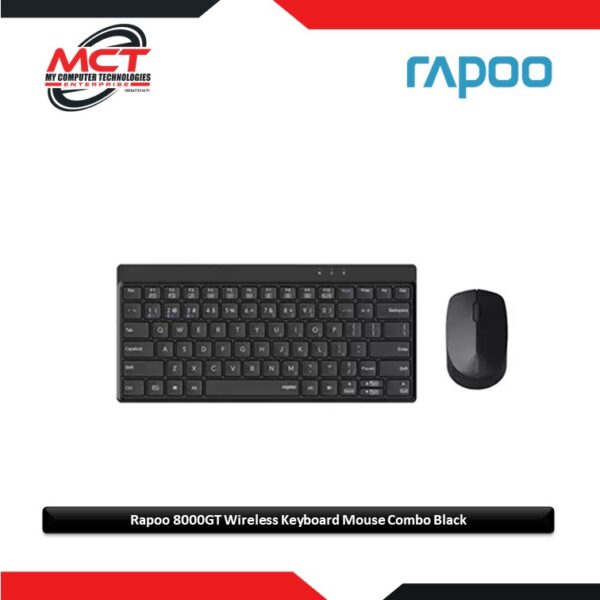 Rapoo 8000GT Dual Mode Wireless Keyboard Mouse Combo Black