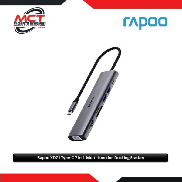 Rapoo XD71 Type-C 7 in 1 Multi-function Docking Station